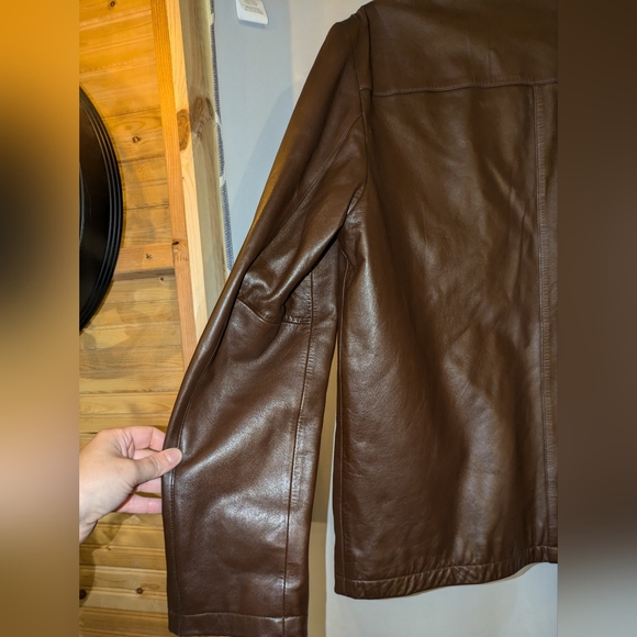 Coach Men's Brown Leather Jacket - 100% leather Size Small - Picture 5 of 10